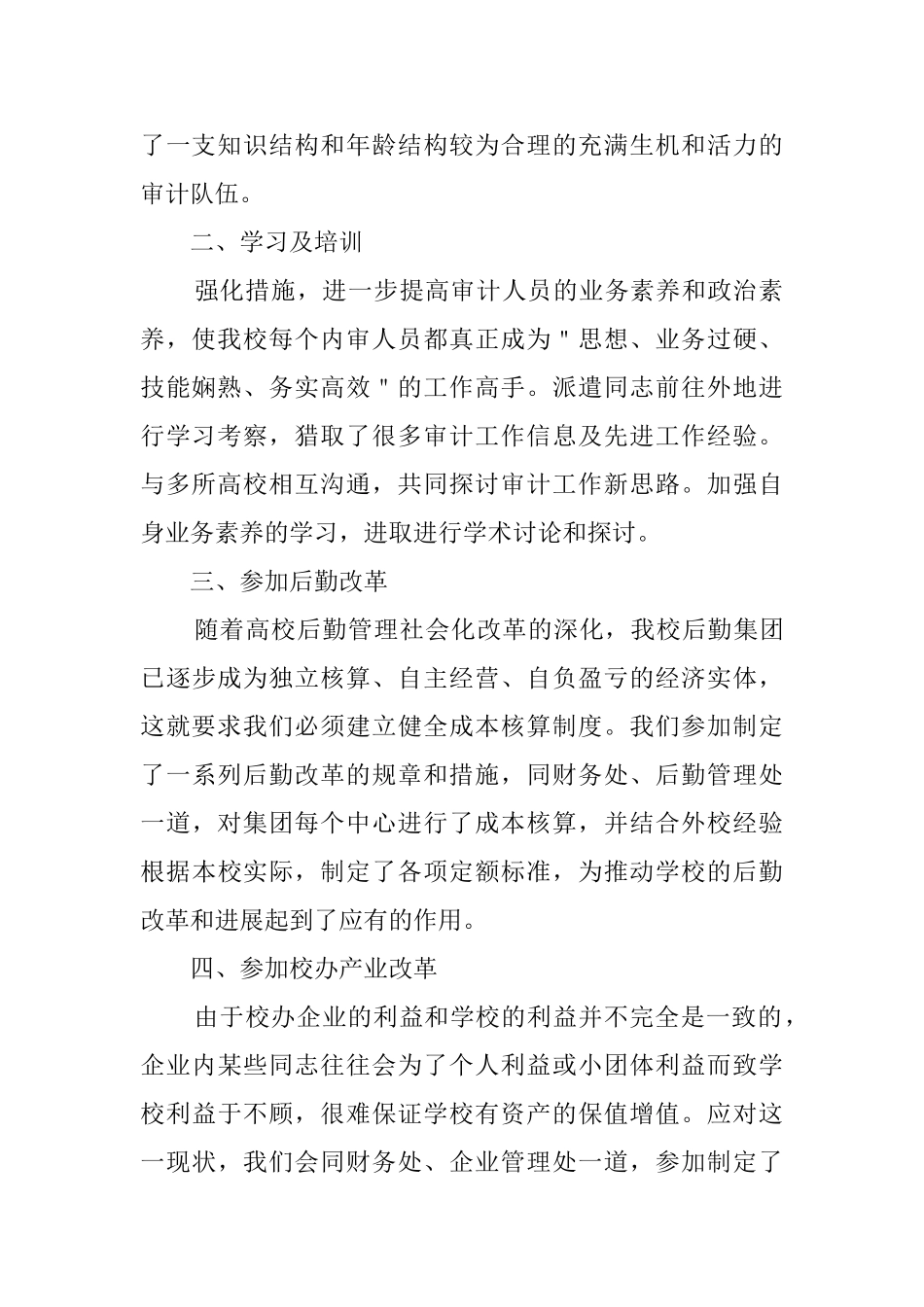 审计人员的工作总结及不足15篇_第2页