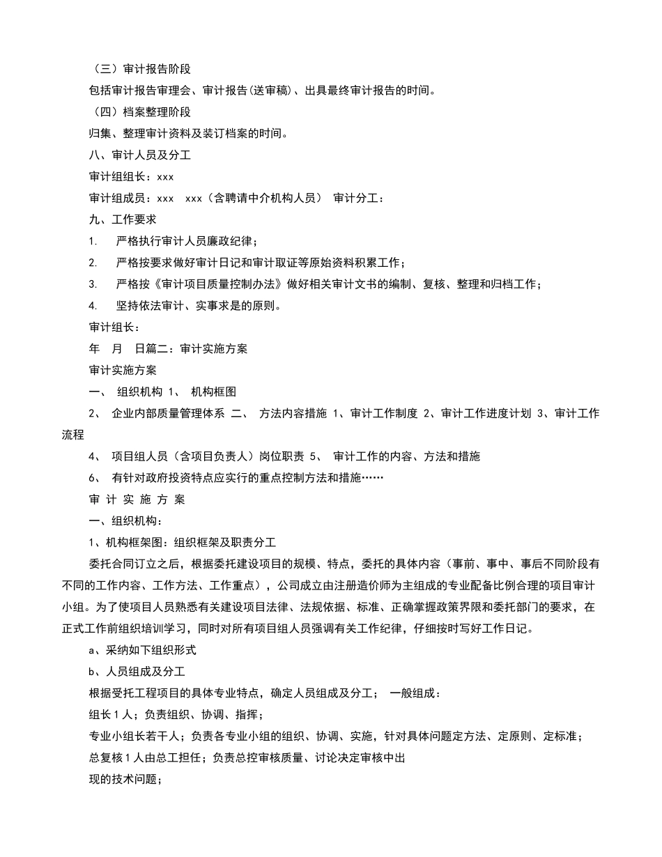 审计实施方案_第3页