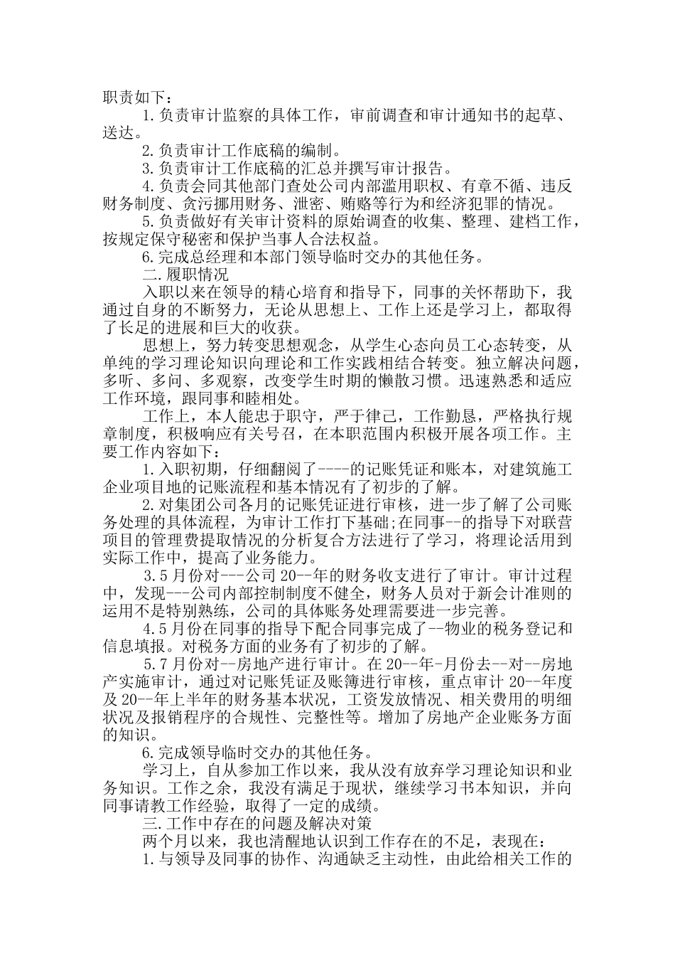 审计工作的述职报告_第3页