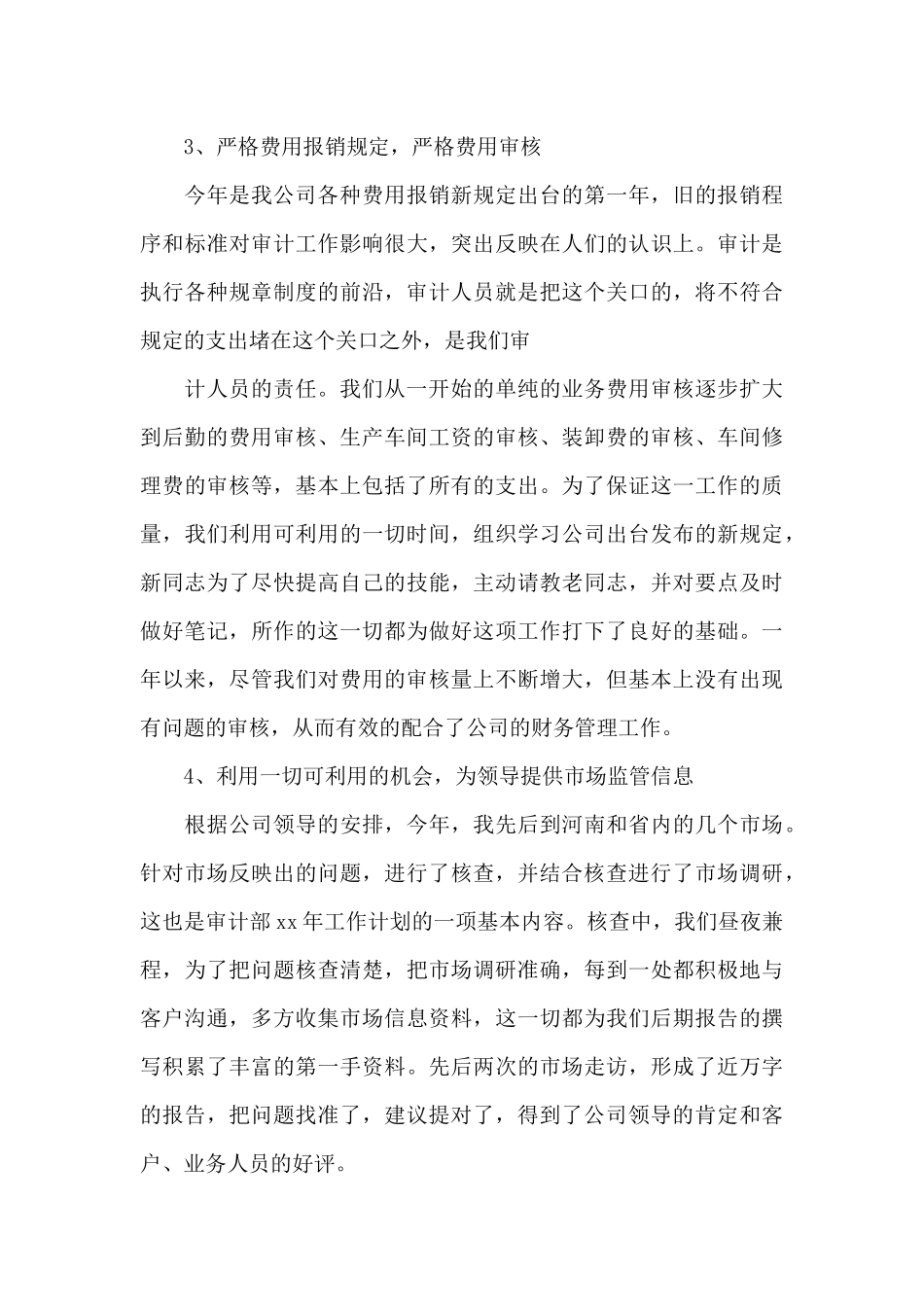 审计干部2024年上半年述职报告范文_第3页