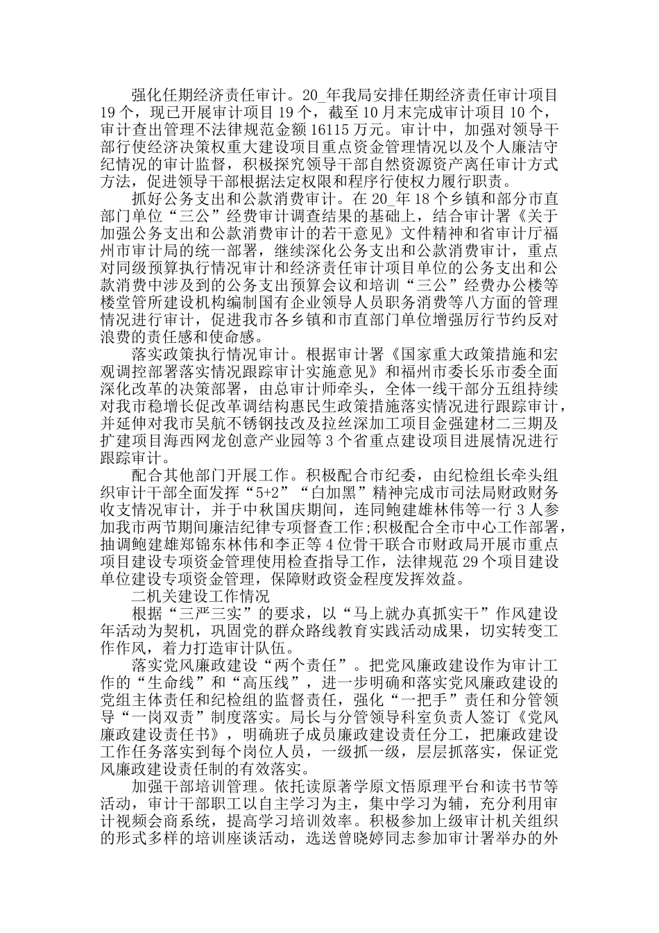 审计干部2024年终总结范文_第2页