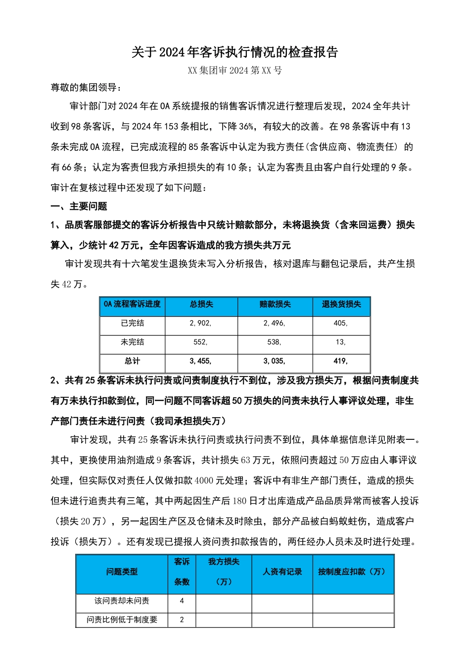 客诉分析报告_第1页