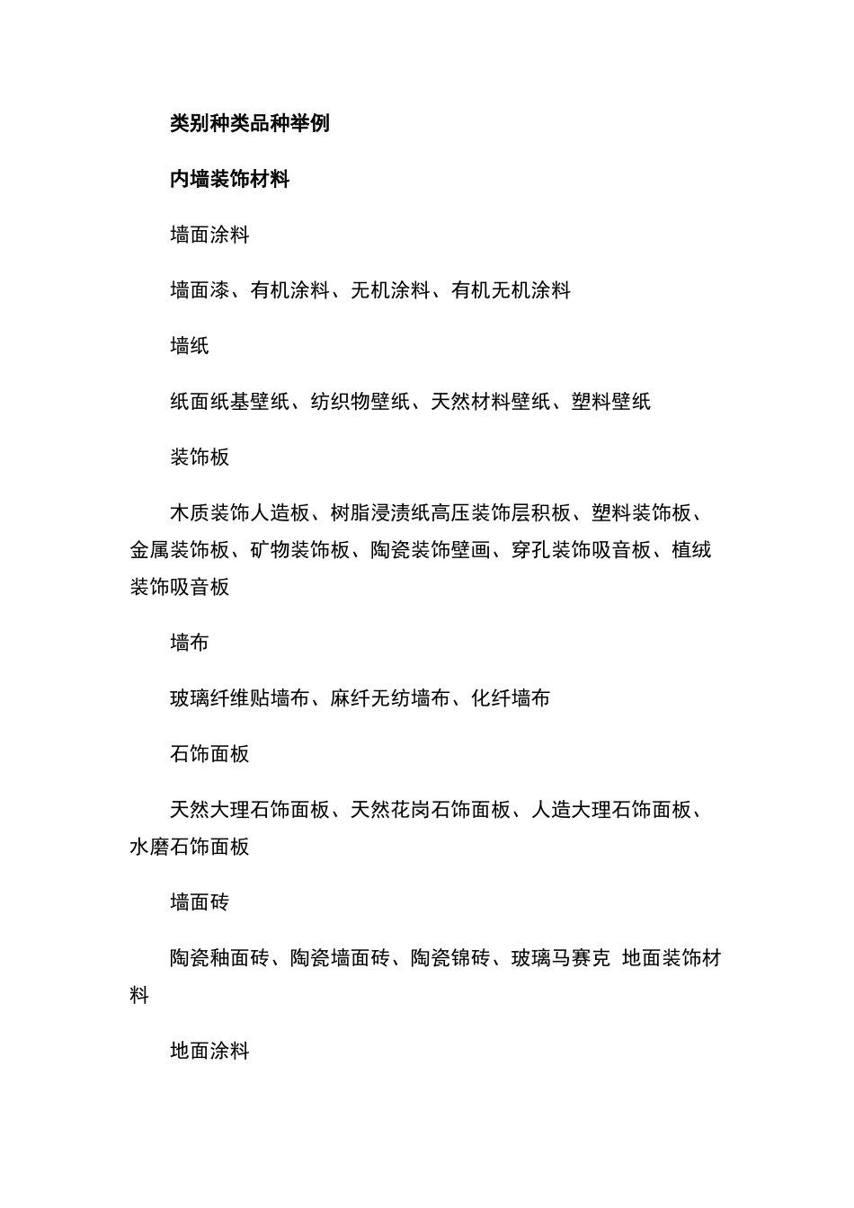 室内装饰材料种类大全_第1页