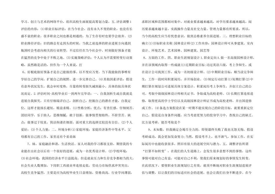 室内设计工作者求职计划书.docx_第2页