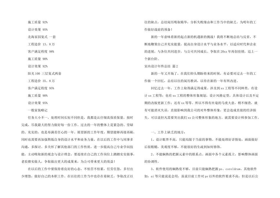 室内设计年终总结4篇_第2页