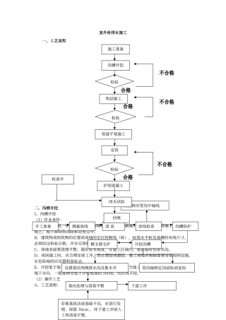 室外给排水施工方案