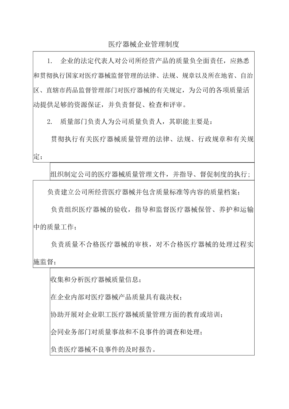 医疗器械企业管理制度_第1页