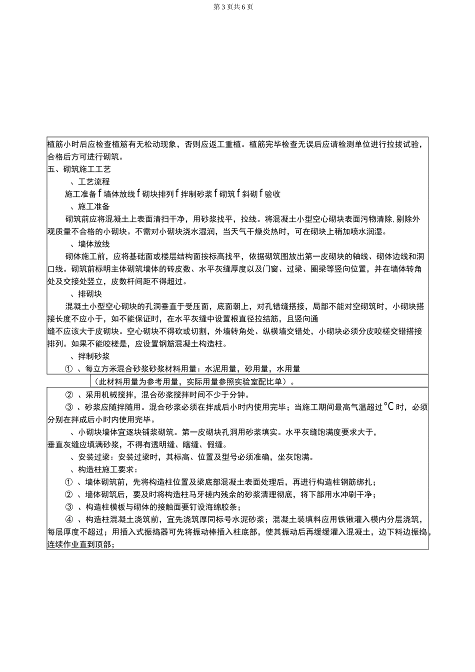 空心砌块技术交底_第3页