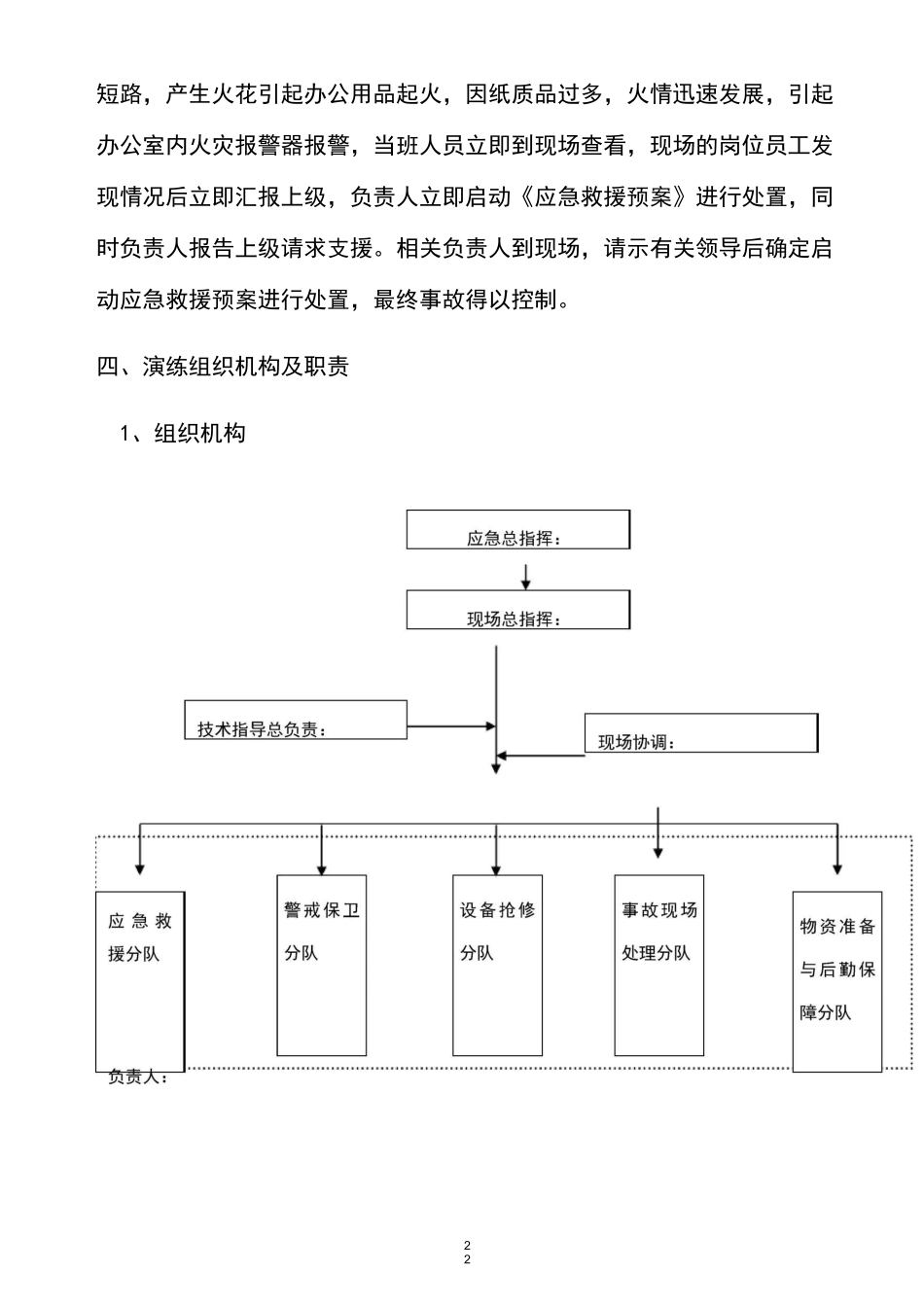 电气火灾事故应急演练方案_第2页