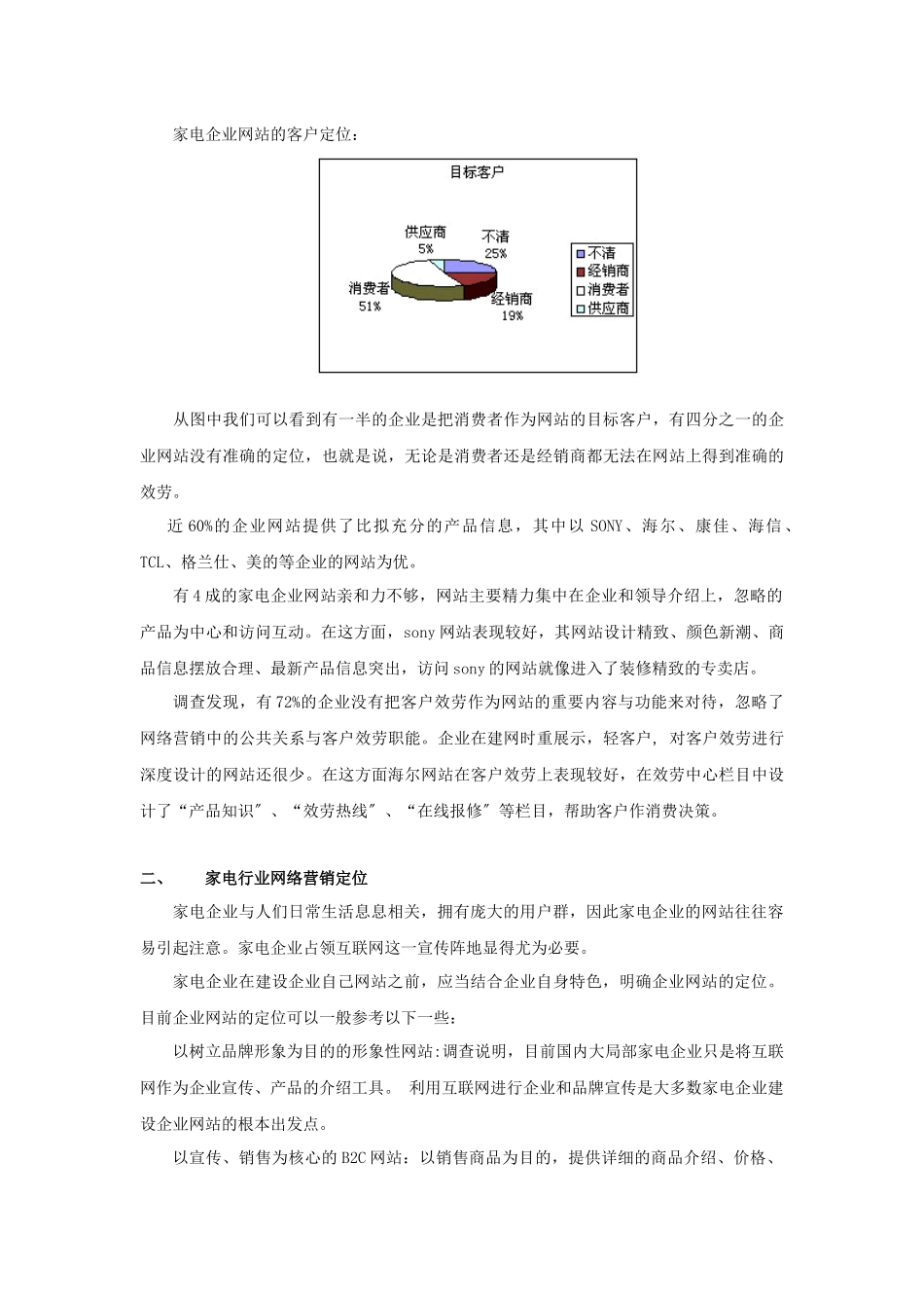 家电行业网络营销分析报告)_第3页