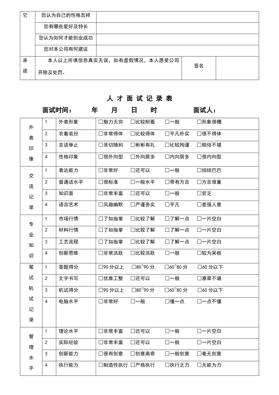 家装公司客户管理常用表格_第3页