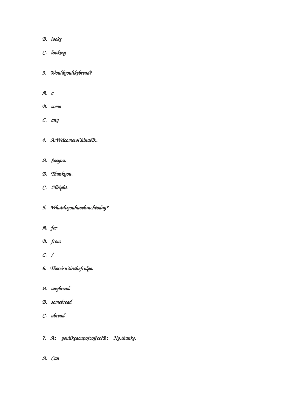 广州小学英语四年级练习题_第3页
