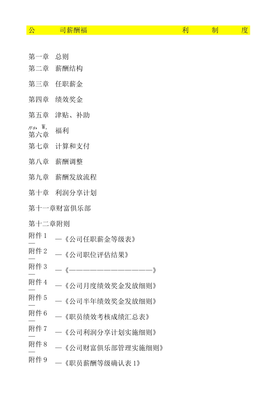 恒大万科集团薪酬福利制度完整版_第3页