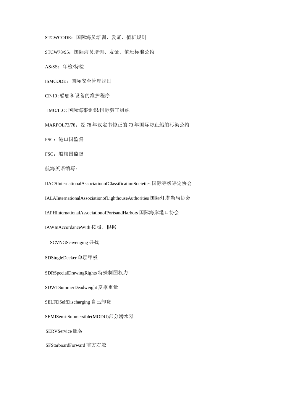 海事专业术语_第2页