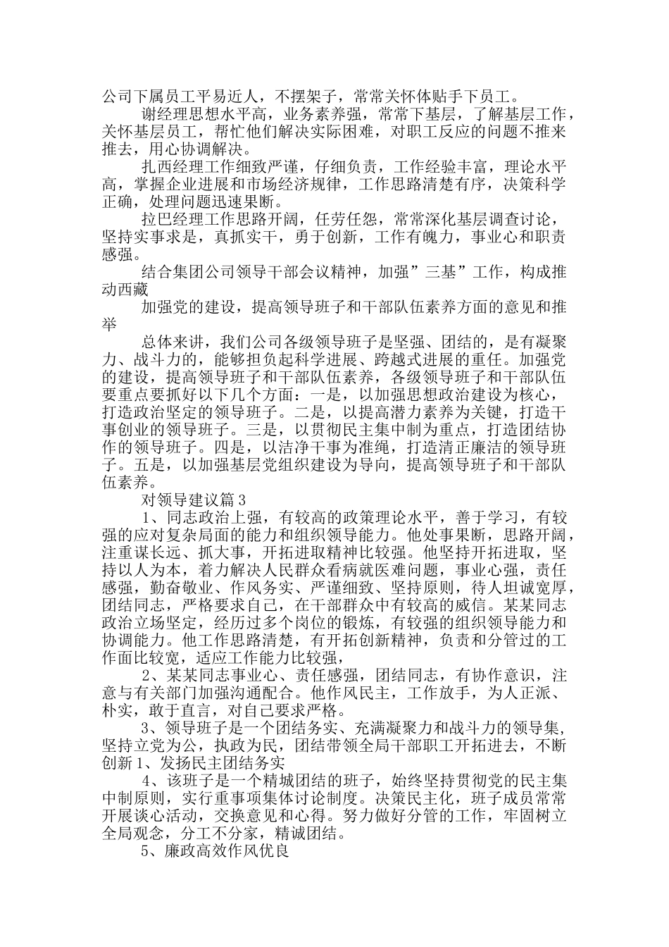 对领导建议15篇_第2页