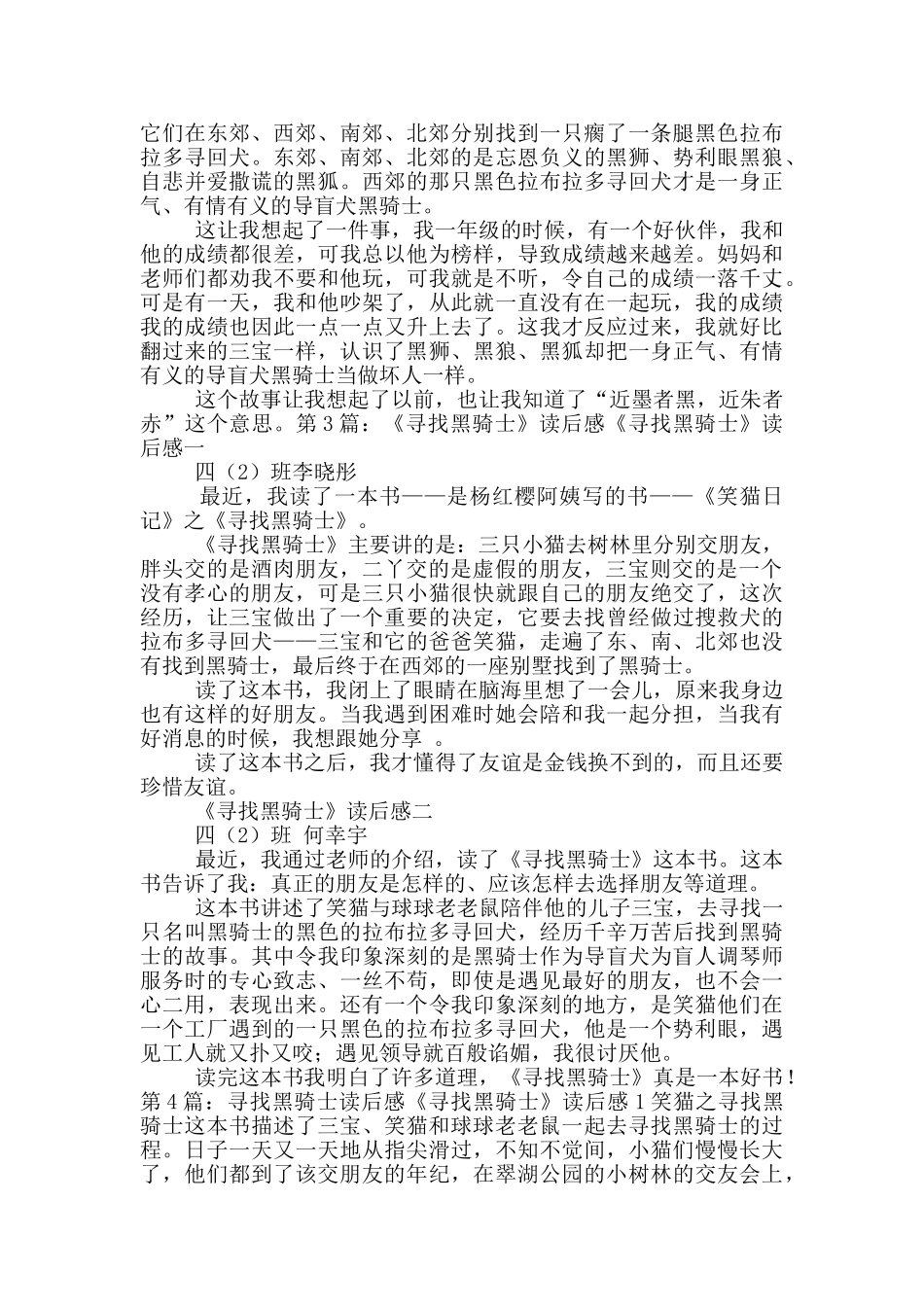 寻找黑骑士读后感_第2页