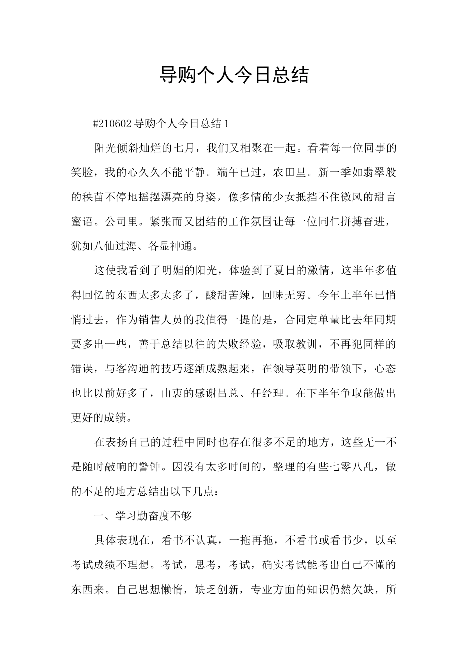 导购个人今日总结_第1页