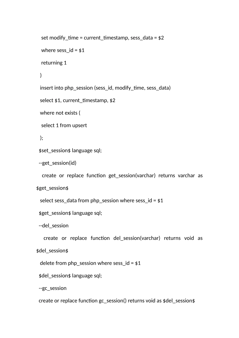将PHP的session数据存储到数据库中的代码实例_第2页