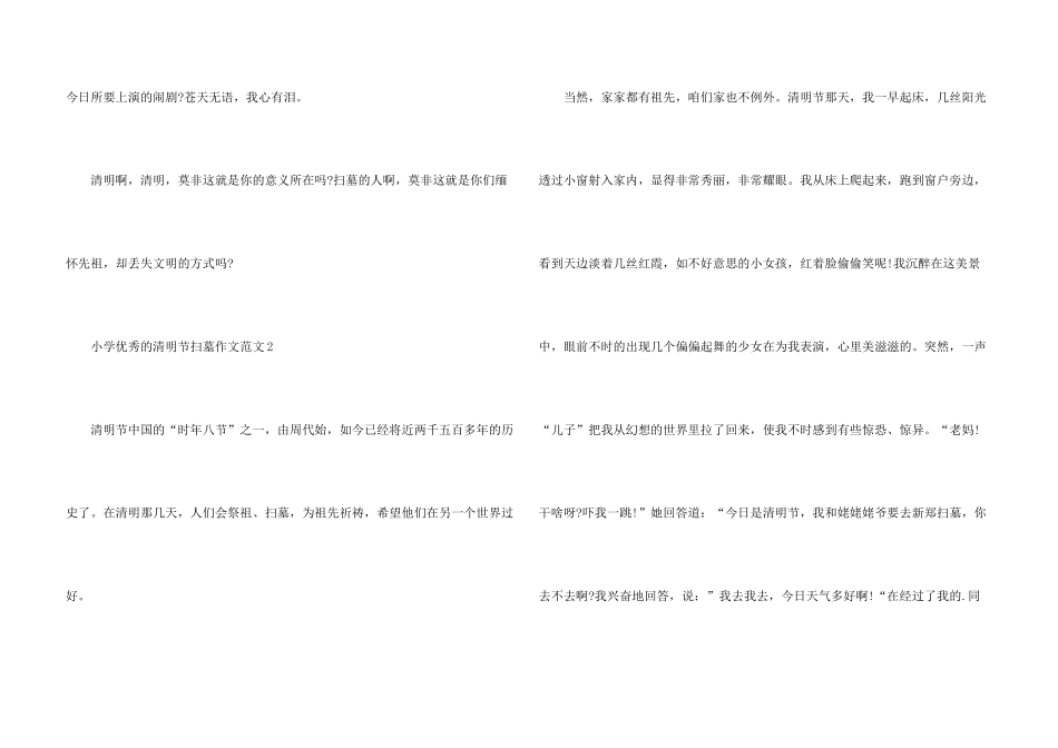 小学优秀的清明节扫墓_第3页