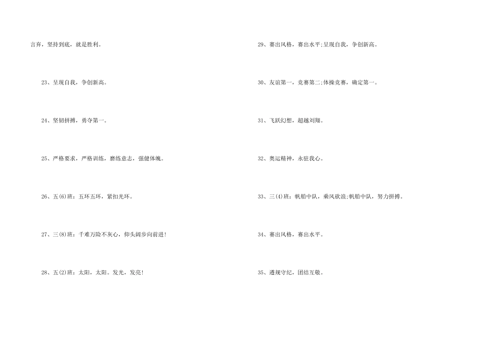 小学体操比赛口号6篇_第3页