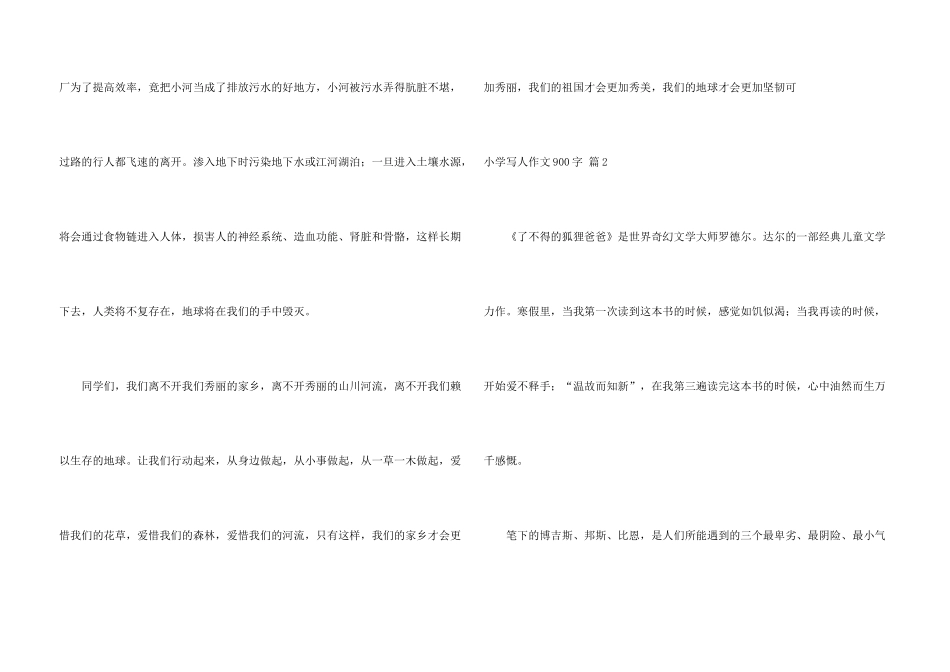 小学写人900字汇编9篇_第3页
