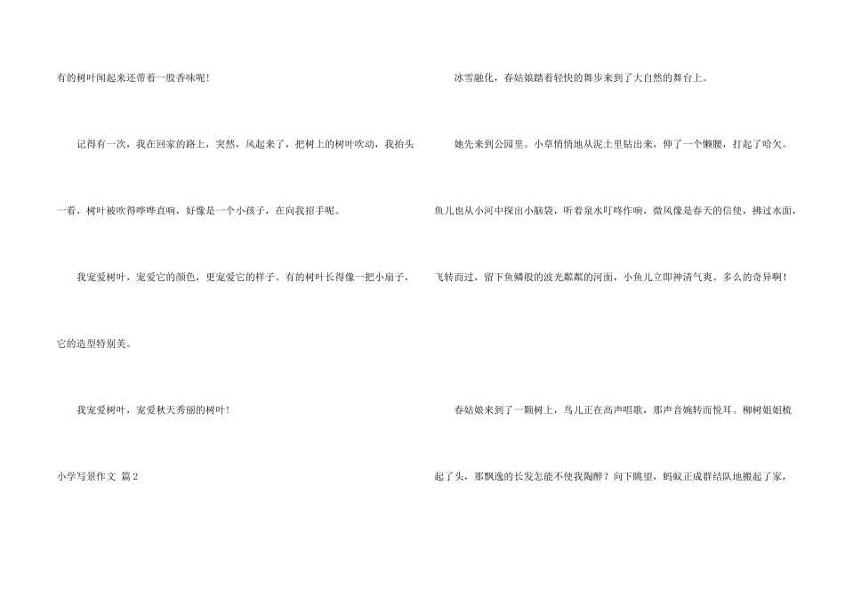 小学写景汇总六篇_第2页