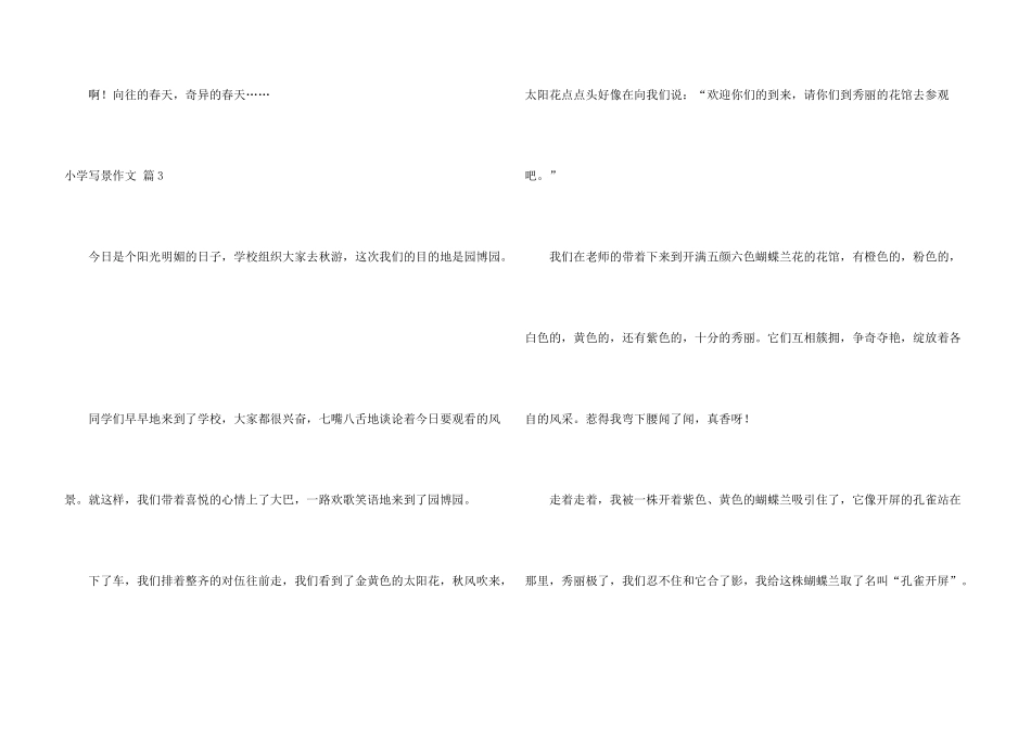 小学写景锦集10篇_第3页