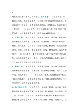 工程监理验收要点