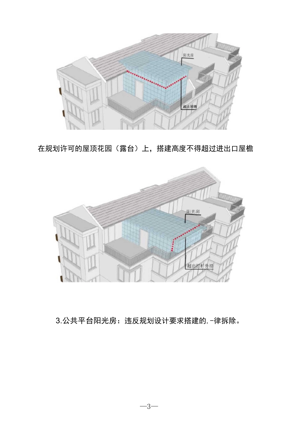 阳光房和雨棚整治方案_第3页