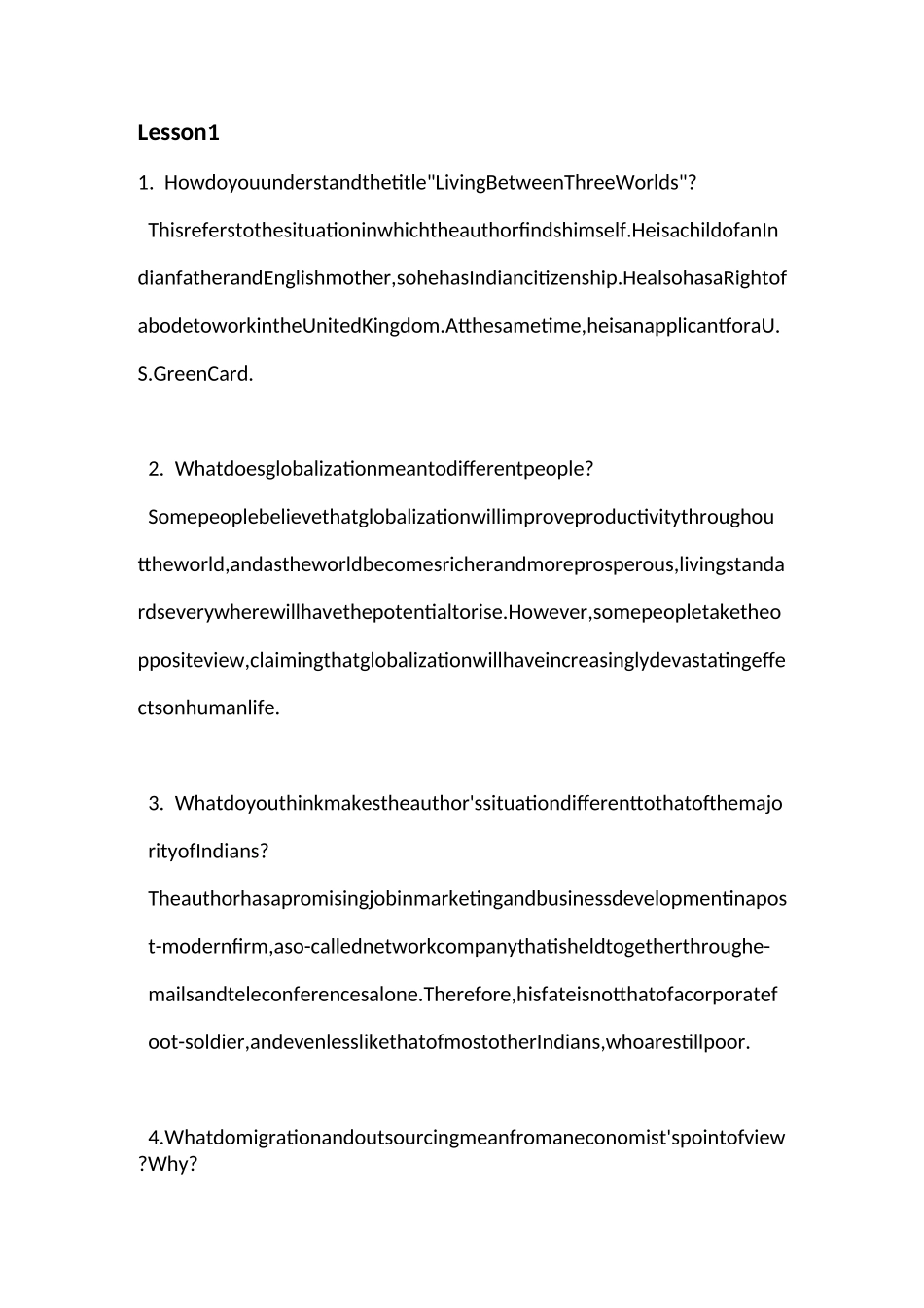 跨文化交际英语考试_第1页