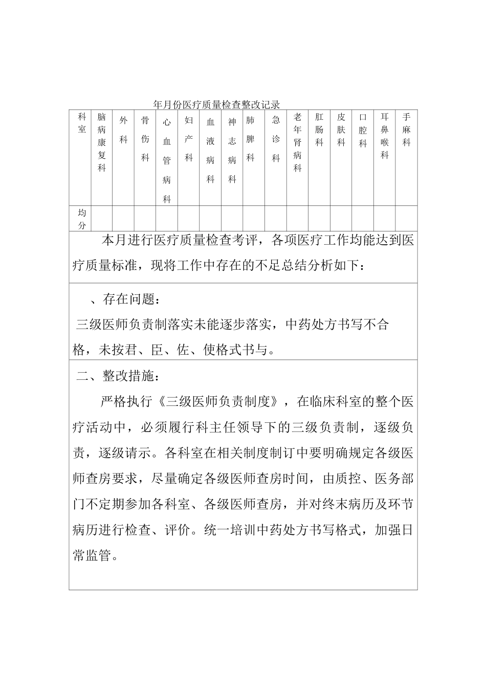 医疗质量检查及持续改进措施_第3页