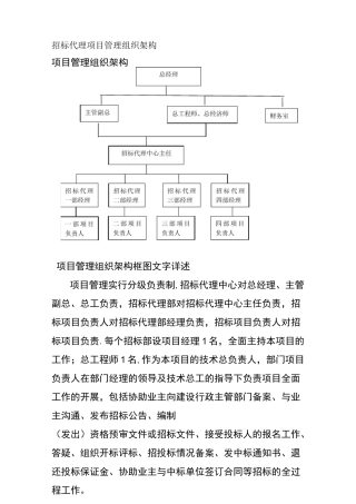 招标代理机构设置运作机制及流程