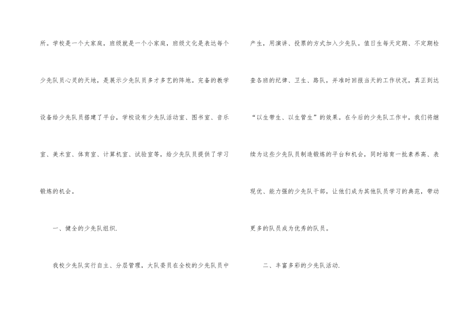 小学少先队工作总结材料_第2页