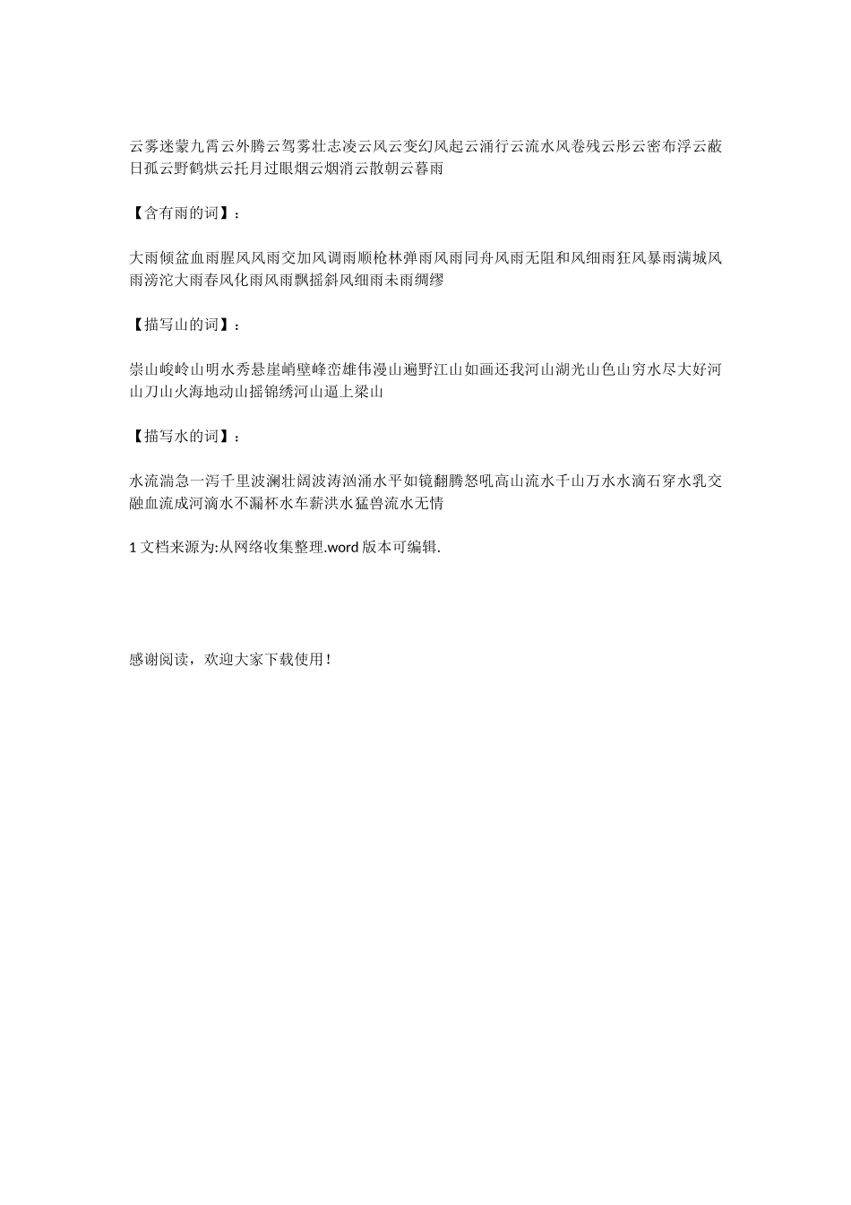小学常用四字词语大全_第3页