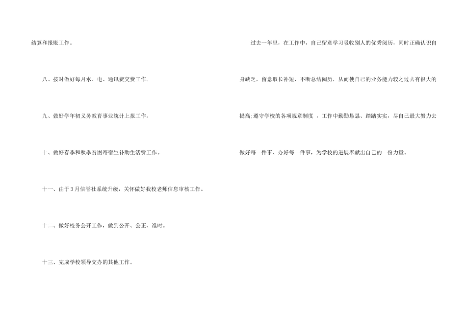 小学报账员个人工作总结_第2页
