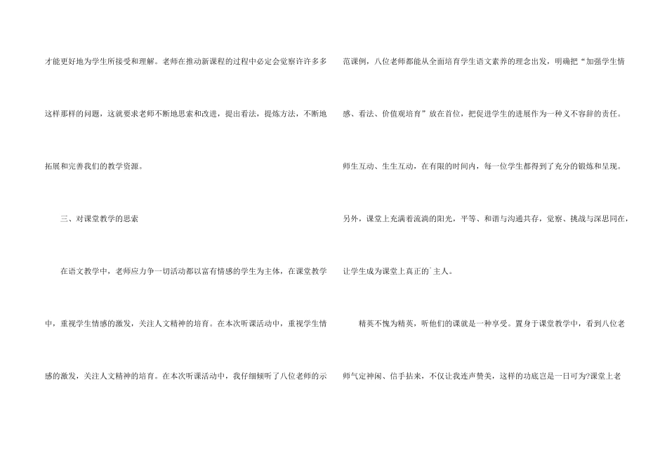小学教师听课后心得体会_第2页