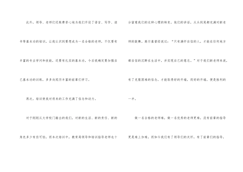小学新教师培训工作总结_第3页