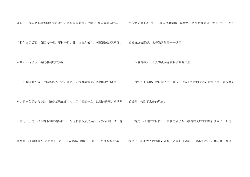 小学清明节扫墓_第2页