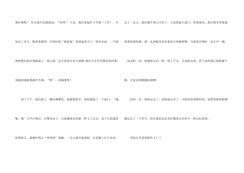 小学生享受寒假_第3页