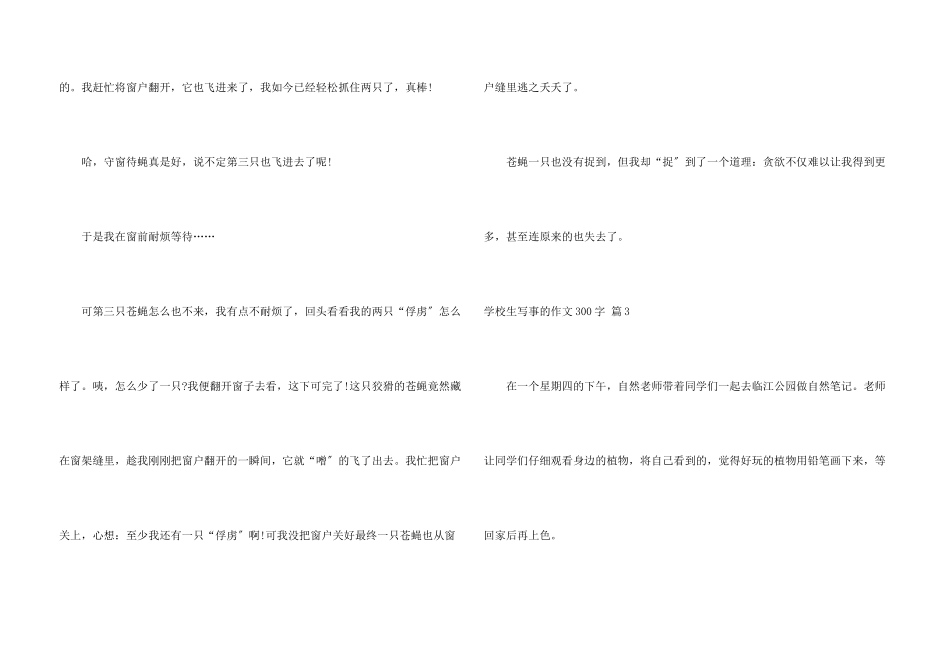 小学生写事的300字9篇_第3页