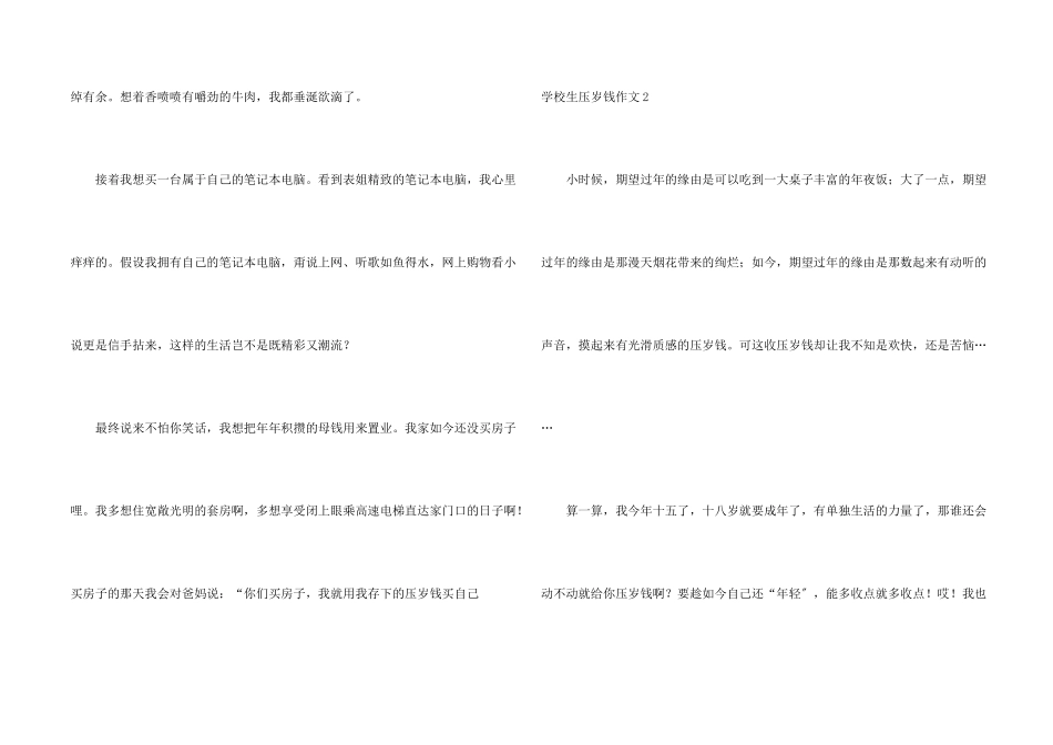 小学生压岁钱_第2页