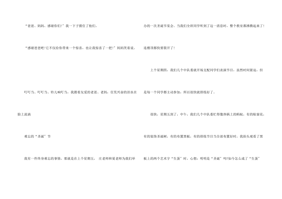小学生圣诞节5篇例文集锦_第3页