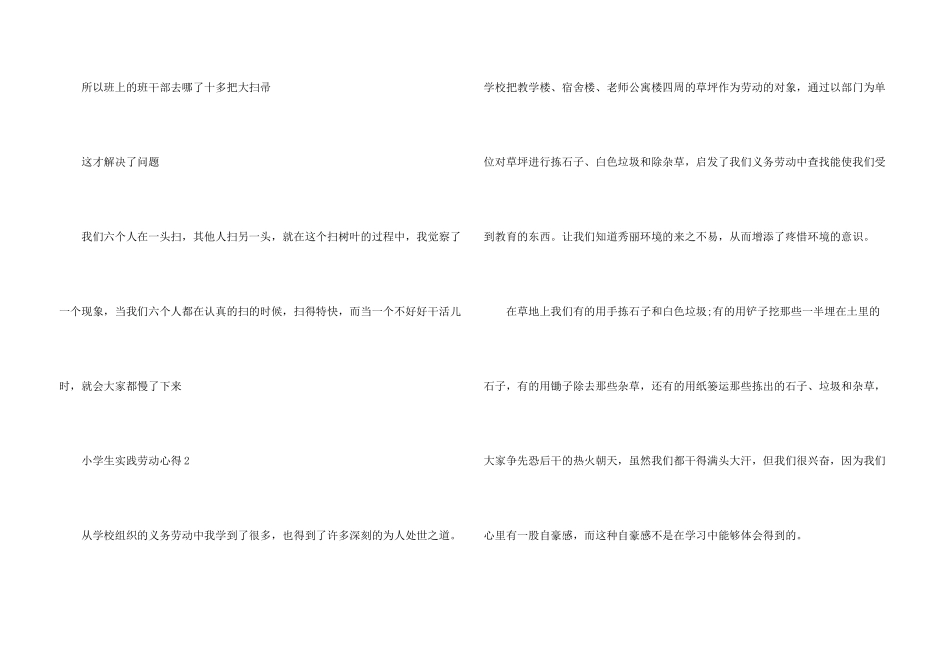 小学生实践劳动心得体会5篇_第3页