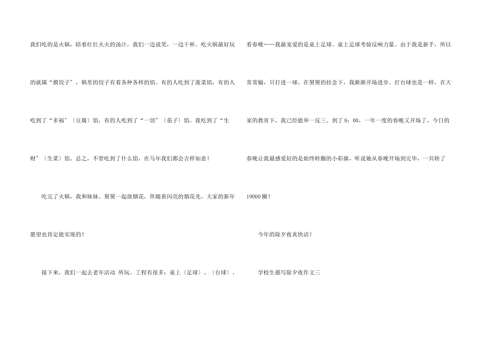 小学生描写除夕夜5篇_第3页