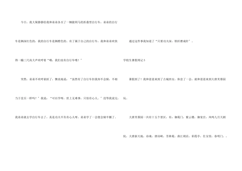小学生暑假周记_第3页