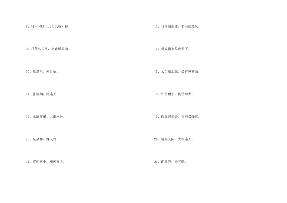小学生气象的谚语_第2页