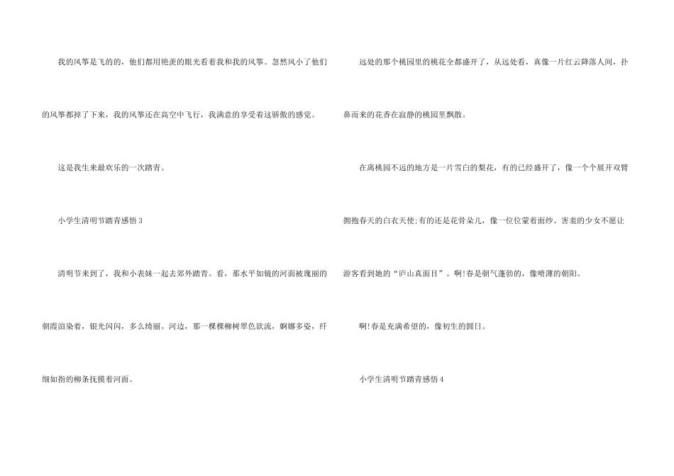 小学生清明节踏青感悟10篇_第3页