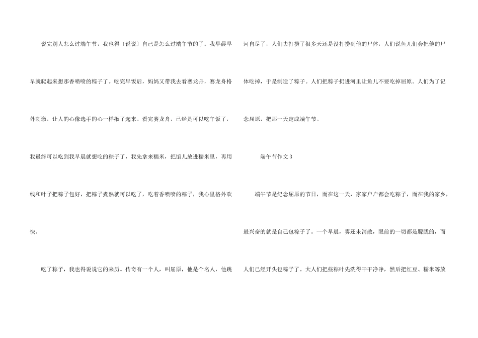 小学生端午节5篇2024_第3页