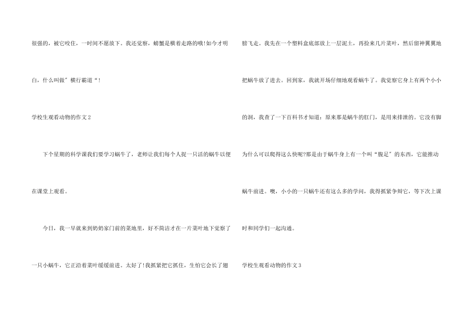 小学生观察动物的_第2页