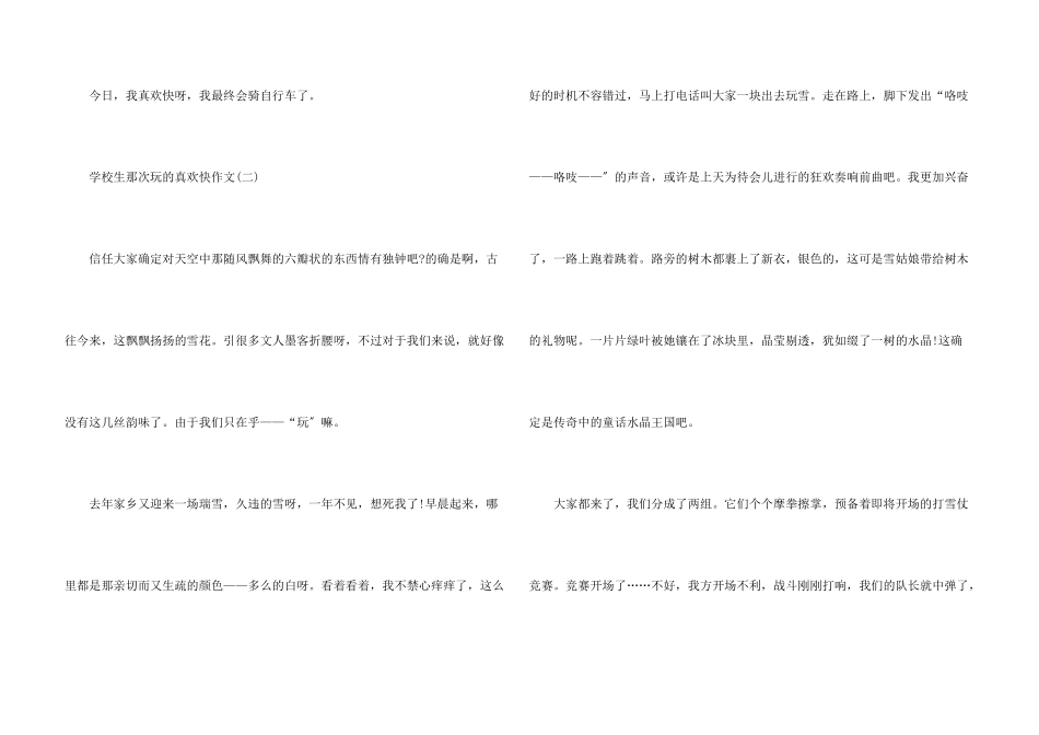 小学生那次玩的真高兴_第3页